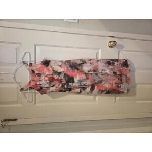 Black Halo Printed Sleeveless Midi Dress Size 2